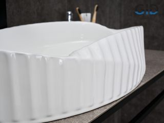 Раковина Gid 888s 51223 накладная белая 60x38.5x13.5