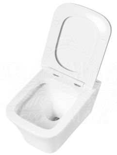 Подвесной унитаз Art&Max Platino безободковый белый AM9321CHR