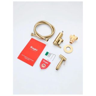 Гигиенический душ со смесителем Raglo R20.54.03 золотой сатин