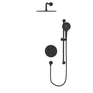 Душевой комплект термостатический WHITECROSS Y YSET09TOPBL чёрный матовый