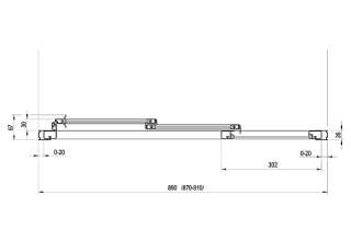 Душевая дверь Ravak Supernova ASDP3-90 00V70102Z1 Transparent профиль белый