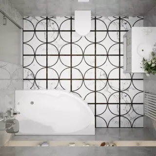 Акриловая ванна Triton София Щ0000067489 правая 150x95 см на Х-каркасе белый