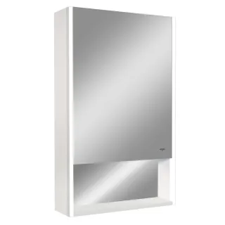 Зеркало-шкаф Reflexion Box White 50 RF2420WH с подсветкой 50х80