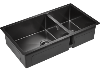 Мойка кухонная Paulmark Osser PM527844-GM воронёная сталь