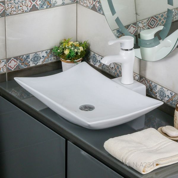 Накладная раковина Melana A234-805 57см белый