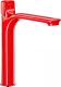 Высокий смеситель для раковины E.C.A. Myra 104308984EX красный/хром