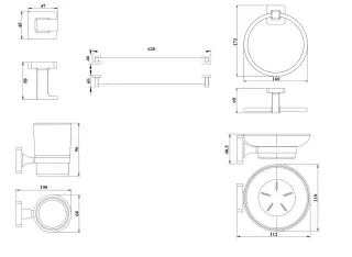 Набор аксессуаров Boch Mann BM9639 чёрный