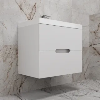 Подвесная тумба под раковину Style Line Матис ЛС-00002446 80 см белый матовый