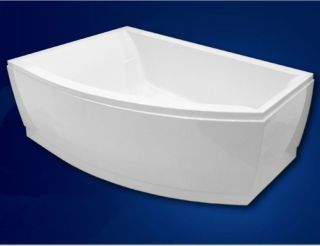 Акриловая ванна VagnerPlast Veronela Offset VPBA160VEA3LX-04 левая 160x105см белый