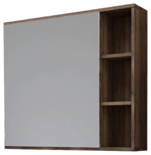 Шкаф-зеркало Grossman Форта 2080022 80см тёмный дуб