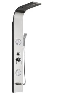 Панель душевая Cerutti SPA Twin S CT9987 с форсунками серебро