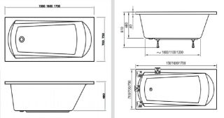 Акриловая ванна Ravak DOMINO 170х75 C631000000