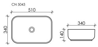 Раковина Ceramica Nova Element CN5043 51см белый