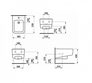 биде напольное Laufen Pro 8.3096.1.000.302.1