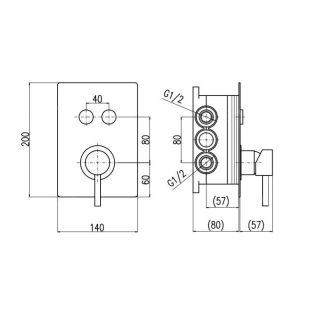 Смеситель для душа Rav Slezak Seina SE986BOX хром
