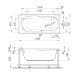 Veedi Ванна акриловая Ina 160х70 с каркасом