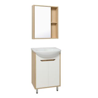 Зеркальный шкаф Runo универсальный Эко 52 (УТ000001833)