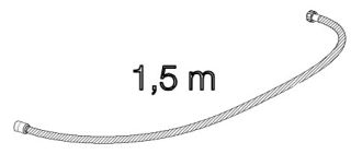 Шланг для душа ESKO VDSR150Black черный