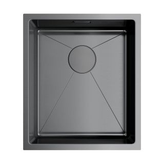 Мойка кухонная Omoikiri Taki 38-U/IF-GM Нерж. сталь/вороненая сталь