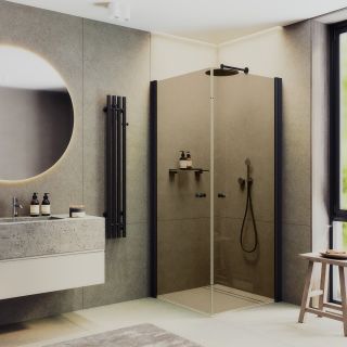 Душевой уголок MaybahGlass MGY-1297-6 80x80см чёрный