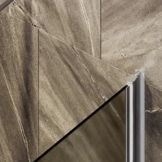 Шторка на ванну MaybahGlass MGV-602-5 40см хром матовый