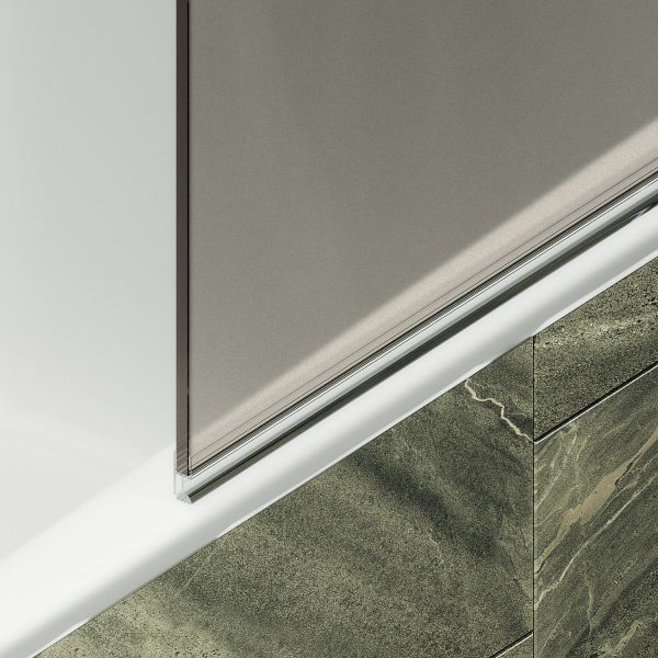 Шторка на ванну MaybahGlass MGV-648-6 40см чёрный