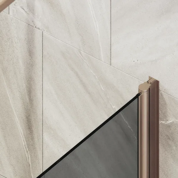 Шторка на ванну MaybahGlass MGV-603-2 40см бронза