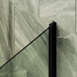 Шторка на ванну MaybahGlass MGV-769-6 40см чёрный