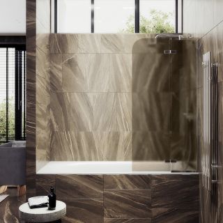 Шторка на ванну MaybahGlass MGV-918-4 99см хром глянцевый