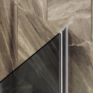 Шторка на ванну MaybahGlass MGV-779-5 60см хром матовый