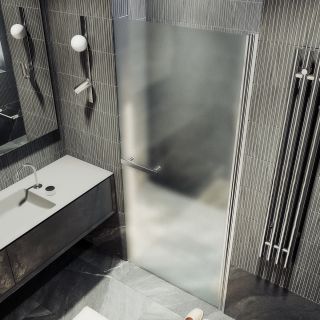 Душевая дверь MaybahGlass MGD-463-5 90см хром матовый/сатин