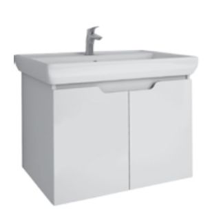 Тумба под раковину Dreja Q (D) 99.1001 60 см  подвесная Белый глянец