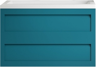 Подвесная тумба под раковину Art&Max Platino 100см бирюзовый матовый AM-Platino-1000-2C-SO-TM