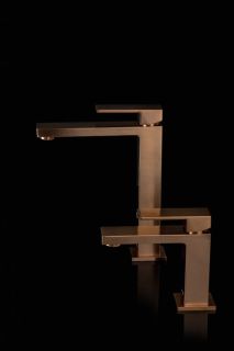 Смеситель для раковины Boheme Qubic 471-CB брашированная медь