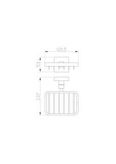 Мыльница с держателем Wonzon & Woghand Polo WW-8924 хром