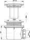 Сифон для душевого поддона AlcaPlast белый A49B