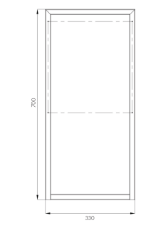 Опора для тумбы Акватон Лофт Урбан 70см чёрный 1A255303LQX70