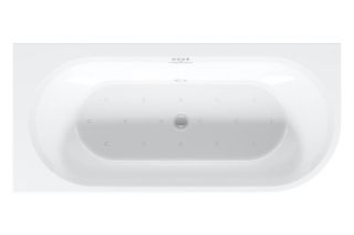 Акриловая ванна Riho Desire Corner Velvet Sparkle System B087003105 R 184x84см с аэромассажем белый матовый