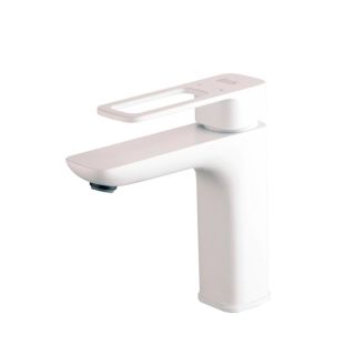 Смеситель для раковины IDDIS Slide белый матовый SLIWT00i01