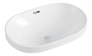 Раковина накладная BelBagno 60см белая  BB1004