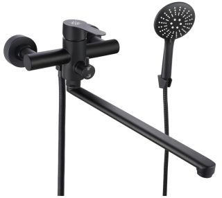 Смеситель для ванны с душем РМС SUS124BL-006EP чёрный