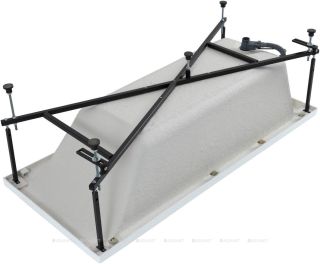 Акриловая ванна Aquanet Bright 347864 170x75 см с каркасом с боковой и фронтальной панелями