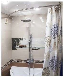 Карниз для ванны АКВАТЕК Бетта 160x97 полукруглый