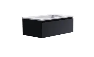 Тумба с раковиной Astra-Form Альфа 03060006ral7024+04010008 90 см тёмно-серый матовый