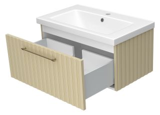 Подвесная тумба под раковину Brevita Alicante ALI-09080-4601Я 80см капучино