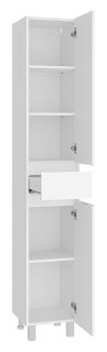 Напольный шкаф - пенал Misty Алиса правый 35см белый