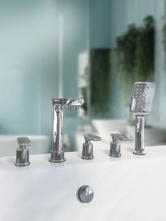 Смеситель для ванны на 5 отверстий AltroBagno Aperto 020102 Cr хром