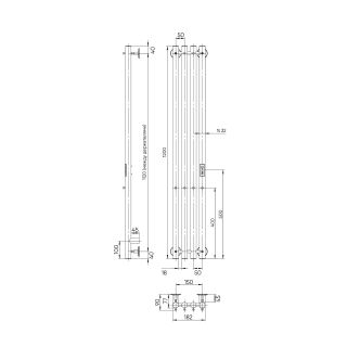 Полотенцесушитель электрический Indigo Style LSE120-18Rt 120x18 см хром