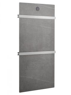 Полотенцесушитель электрический Wonzon & Woghand Stuttgart WW-A502-BR 42x80 см с каменной плитой серый мрамор/брашированный никель