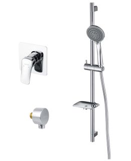 Комплект для душа Aquatek Вега AQ1076CR 3 в 1 AQ1066CR+AQ2454CR+AQ2011CR хром